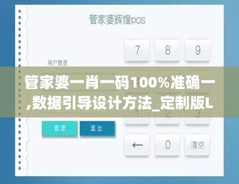 管家婆一肖一码100%准确一,数据引导设计方法_定制版LSS2.40