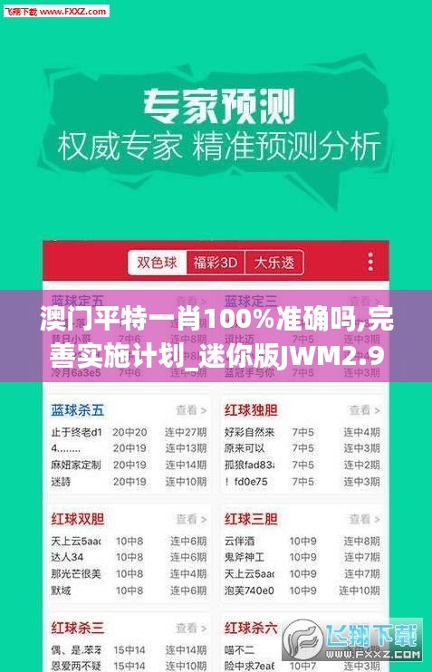 澳门平特一肖100%准确吗,完善实施计划_迷你版JWM2.9