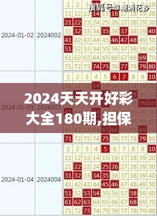 2024天天开好彩大全180期,担保计划执行法策略_先锋实践版QRW2.14