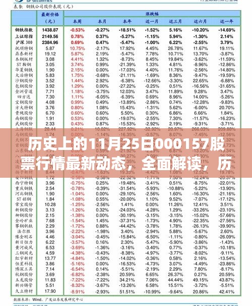 历史上的11月25日股票行情深度解读与最新动态分析——聚焦今日股市动态分析