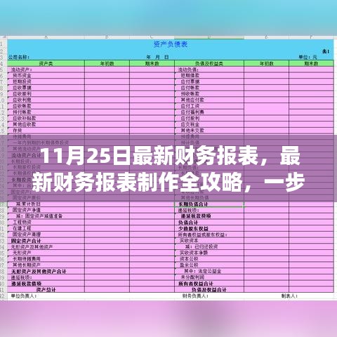 11月财务报表制作指南，从初学者到进阶用户的全攻略