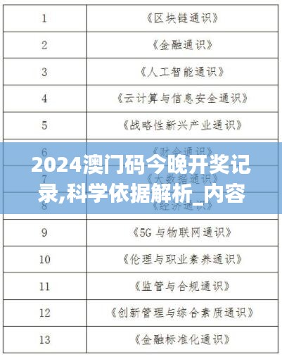 2024澳门码今晚开奖记录,科学依据解析_内容创作版RMF9.40