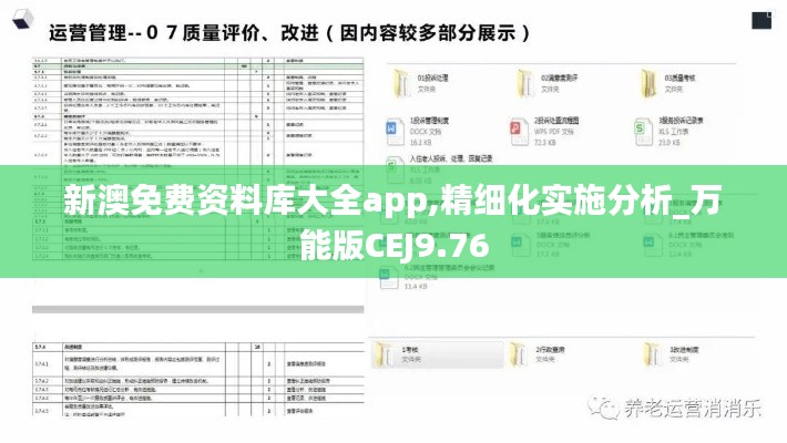 新澳免费资料库大全app,精细化实施分析_万能版CEJ9.76