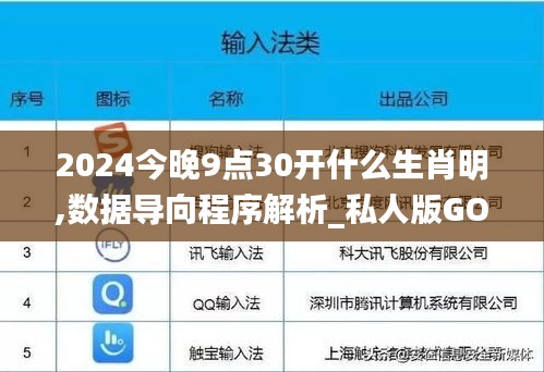 2024今晚9点30开什么生肖明,数据导向程序解析_私人版GOV9.9