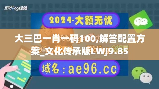 大三巴一肖一码100,解答配置方案_文化传承版LWJ9.85