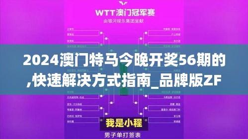 2024澳门特马今晚开奖56期的,快速解决方式指南_品牌版ZFX9.22