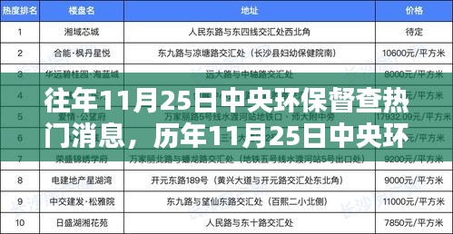 历年11月25日中央环保督查焦点解读，热门消息与我的观点分享