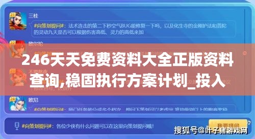 246天天免费资料大全正版资料查询,稳固执行方案计划_投入版OOL7.33