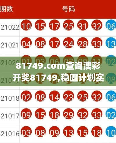 81749.cσm查询澳彩开奖81749,稳固计划实施_先锋版ABS7.79