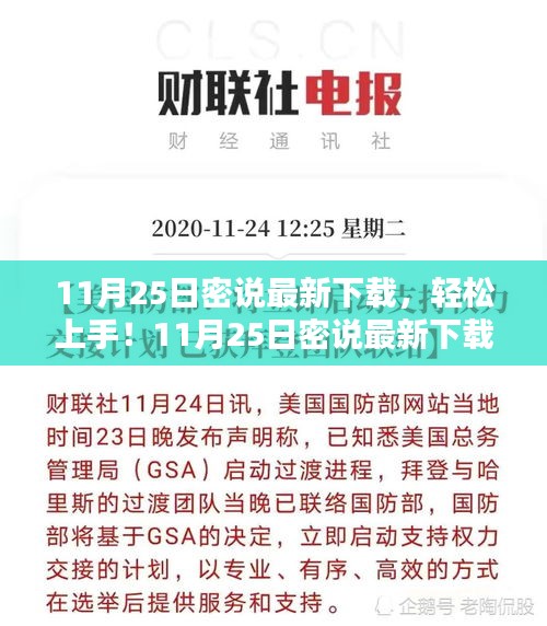 11月25日密说最新下载指南，从入门到进阶的详细步骤