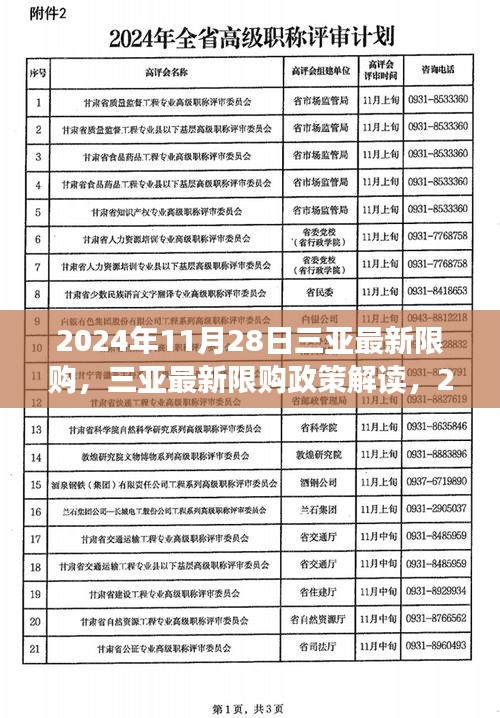 三亚最新限购政策解读，购房限制新变化及影响分析