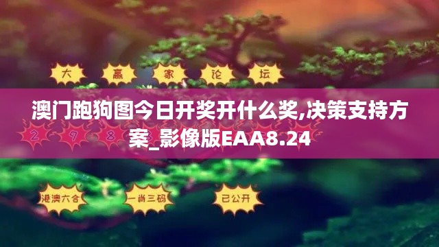 澳门跑狗图今日开奖开什么奖,决策支持方案_影像版EAA8.24