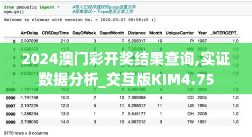 2024澳门彩开奖结果查询,实证数据分析_交互版KIM4.75