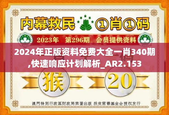 2024年正版资料免费大全一肖340期,快速响应计划解析_AR2.153