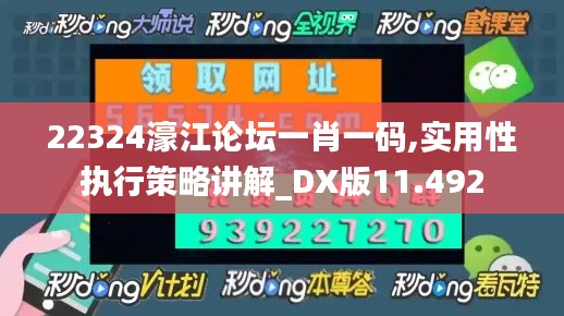 22324濠江论坛一肖一码,实用性执行策略讲解_DX版11.492