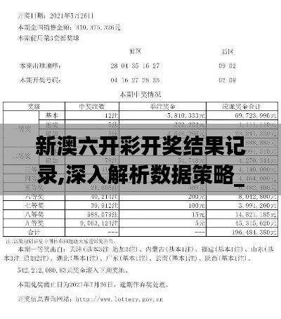 新澳六开彩开奖结果记录,深入解析数据策略_储蓄版1.144