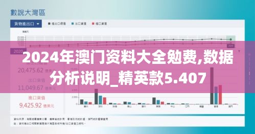 2024年澳门资料大全勉费,数据分析说明_精英款5.407