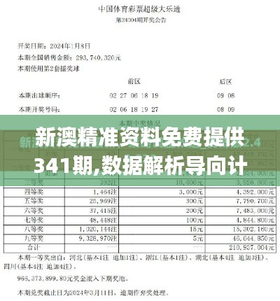 新澳精准资料免费提供341期,数据解析导向计划_W9.488