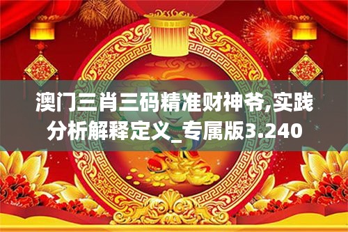 澳门三肖三码精准财神爷,实践分析解释定义_专属版3.240