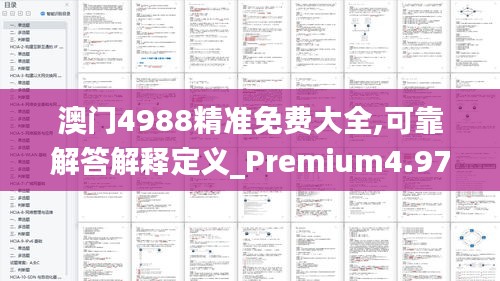 澳门4988精准免费大全,可靠解答解释定义_Premium4.977