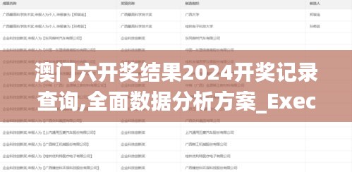 澳门六开奖结果2024开奖记录查询,全面数据分析方案_Executive13.629