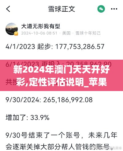 新2024年澳门天天开好彩,定性评估说明_苹果版9.962