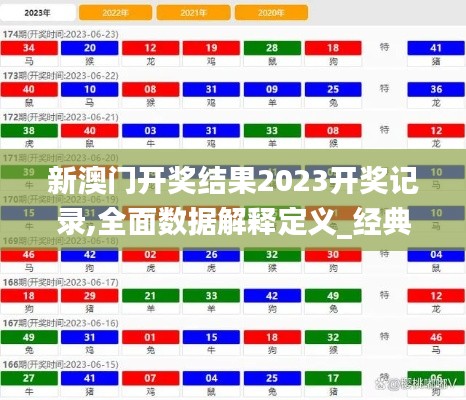 新澳门开奖结果2023开奖记录,全面数据解释定义_经典款3.133