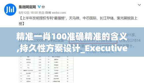 精准一肖100准确精准的含义,持久性方案设计_Executive14.534