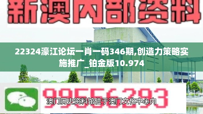 22324濠江论坛一肖一码346期,创造力策略实施推广_铂金版10.974