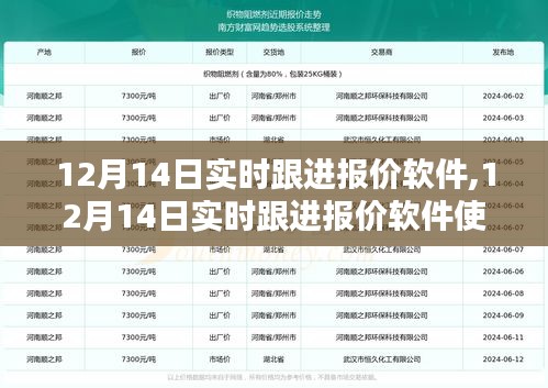 12月14日实时跟进报价软件使用指南，全方位教程，从入门到进阶