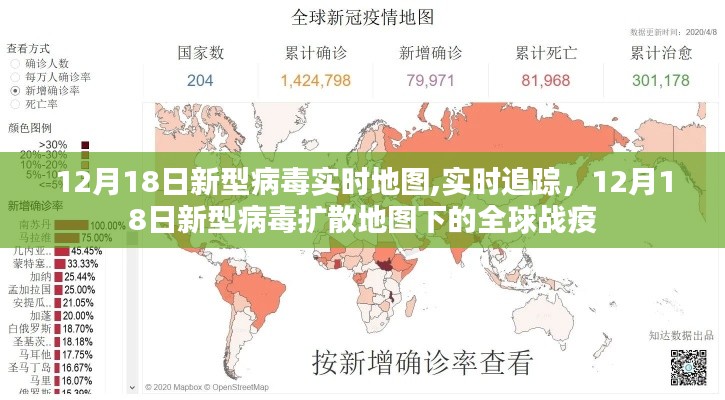 全球战疫，12月18日新型病毒扩散实时地图追踪