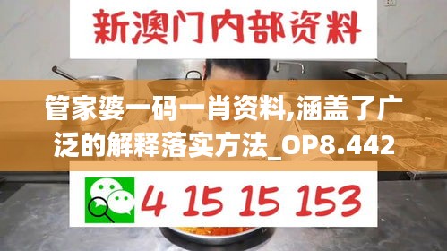 管家婆一码一肖资料,涵盖了广泛的解释落实方法_OP8.442