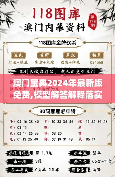 澳门宝典2024年最新版免费,模型解答解释落实_旗舰版1.264