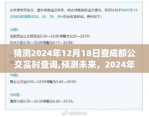 2024年成都公交实时查询系统展望，预测未来的公交出行体验与技术创新探索