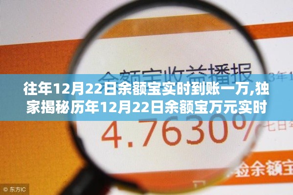 独家揭秘，历年12月22日余额宝万元实时到账攻略，轻松赚取高额理财收益！