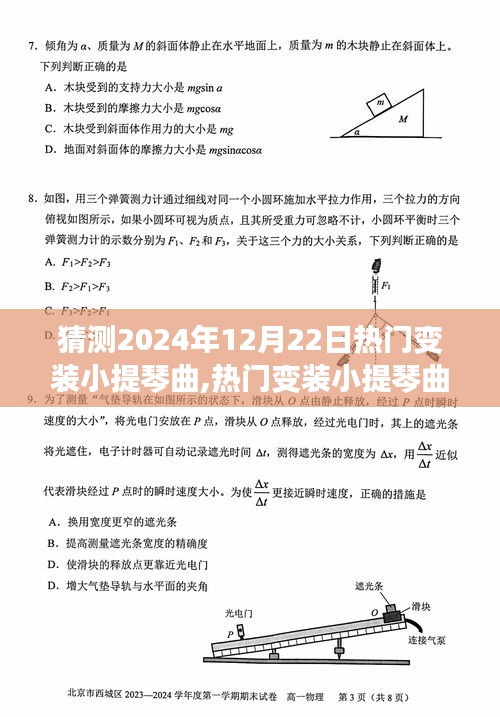 2024年12月22日热门变装小提琴曲潮流预测